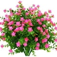 thumbnail image 1 of Twfbrm 2 Bundles Artificial Flowers for Outdoor, Realistic Eucalyptus Flowers with Green Leaves, UV Resistant Fake Flower Bouquet Faux Plastic Greenery Shrubs Spring Decoration for Garden Porch Patio, 1 of 9
