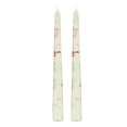 thumbnail image 1 of Twfbrm 2 Pack Taper Candles Set, 10 inch Paraffin Wax Bowknot Pattern Taper Candles, Dripless Unscented and Smokeless Dinner Candle Long Burning Tall Candlesticks for Wedding Party and Home, 1 of 9