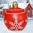 thumbnail image 1 of Twfbrm 24" Giant Inflatable Christmas Ball PVC Inflatable Christmas Decorations Ball Large Holiday Inflatables Outdoor Decorations Christmas Blow up Yard Decor Giant Inflatable Ornaments, 1 of 7