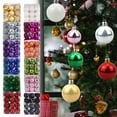 thumbnail image 1 of Twfbrm 24PCS Christmas Balls Ornaments Shatterproof Christmas Tree Ball Decorations Plastic Glitter Decorative Hanging Balls for Xmas Tree Halloween Holiday Wedding Party Home Decor, 1 of 5