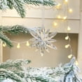 thumbnail image 1 of Twfbrm 3Pcs Acrylic Crystal Snowflakes Hanging Ornaments Acrylic Xmas Snowflakes for Christmas Tree Winter DIY Decor,Assorted Shape Clear Snowflake Christmas Decorations for Party(Flower) on Clearance, 1 of 5