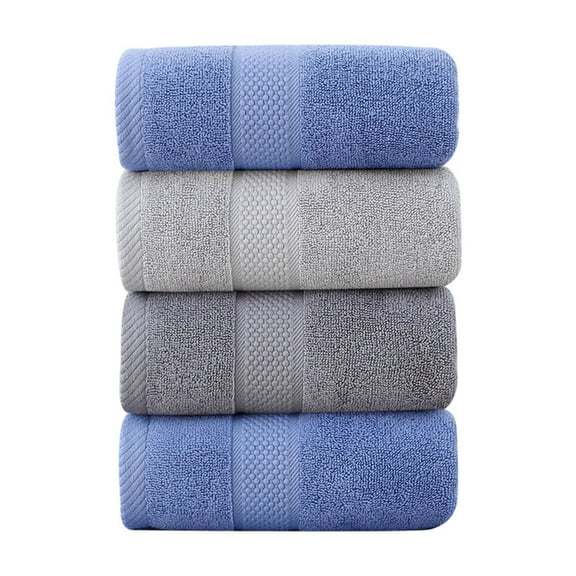 Twfbrm 4 Pack Premium Hand Towels, Ringspun Cotton Turkish Hand Towels, 14x30 Inch Highly Absorbent and Quick Dry Microfiber Face Towels 400GSM Soft Thick Bath Towels for Beach Gym Hotel and Spa