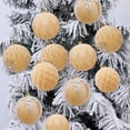 thumbnail image 1 of Twfbrm 4 Pcs Velvet Christmas Balls Ornaments, Christmas Tree Decorations 3.15 Inch Glitter Flocked Decorative Ball Pendants, Shatterproof Xmas Tree Hanging Baubles for Party Wedding Holiday, 1 of 6