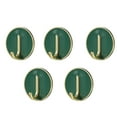 thumbnail image 1 of Twfbrm 5 Pack Green Coat Hooks No Punching Wall Mounted Hanger Towel Hook Hardware Wall Hooks for Hanging Coat, Towel, Key, Hat, Cap, Cup, 1 of 6
