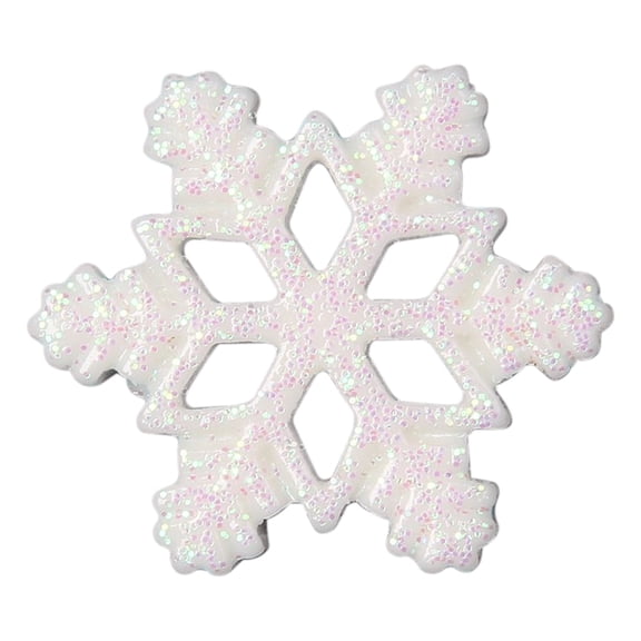 Twfbrm 50pcs Mini Snowflake Ornaments,Glitter Tiny Resin Snowflakes with Storage Box Christmas Snowflake Decorations White Snow Shaped Craft for DIY Winter Party Home Decoration