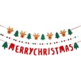 thumbnail image 1 of Twfbrm 6.56FT Christmas Tinsel Garland Xmas Tree Decorations Green Leaves Christmas Metallic Twist Garland Ceiling Hanging Decorations for New Year Party Holiday Indoor Outdoor Supplies, 1 of 6