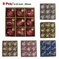 thumbnail image 1 of Twfbrm 9ct Clear Christmas Ball Ornaments, 3.15" Shatterproof Plastic Decorative Ball Pendants with Stuffed Delicate Sparkling, Glitter Xmas Tree Hanging Baubles Christmas Decorations for Holiday, 1 of 7