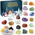 thumbnail image 1 of Twfbrm Advent Calendar 2024, 24 Days Natural Healing Crystal Gemstones Minerals & Fossils Advent Calendar Crystals Christmas Calendar Enthusiasts Rocks Collection for Xmas Girls Boys Kids Men Women, 1 of 6