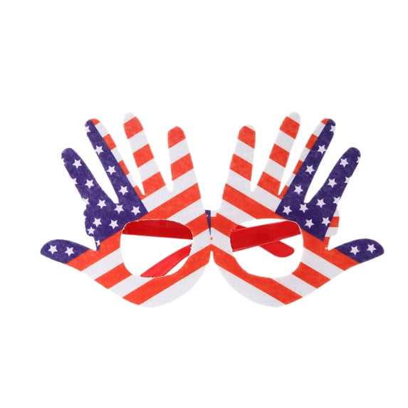Twfbrm American Flag Glasses Fourth of July Eyeglasses Patriotic Party Costume Photo Props Eyewear for Independence Day Souvenir Party 4th of July USA Flag Party Favors