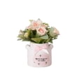 thumbnail image 1 of Twfbrm Artificial Flowers with Ceramic Vase, Lifelike Faux Silk Flowers Arrangements, UV Resistant Real Touch Potted Plants Table Centerpieces Spring Decor for Office, Living Room, Bedroom, Wedding, 1 of 6