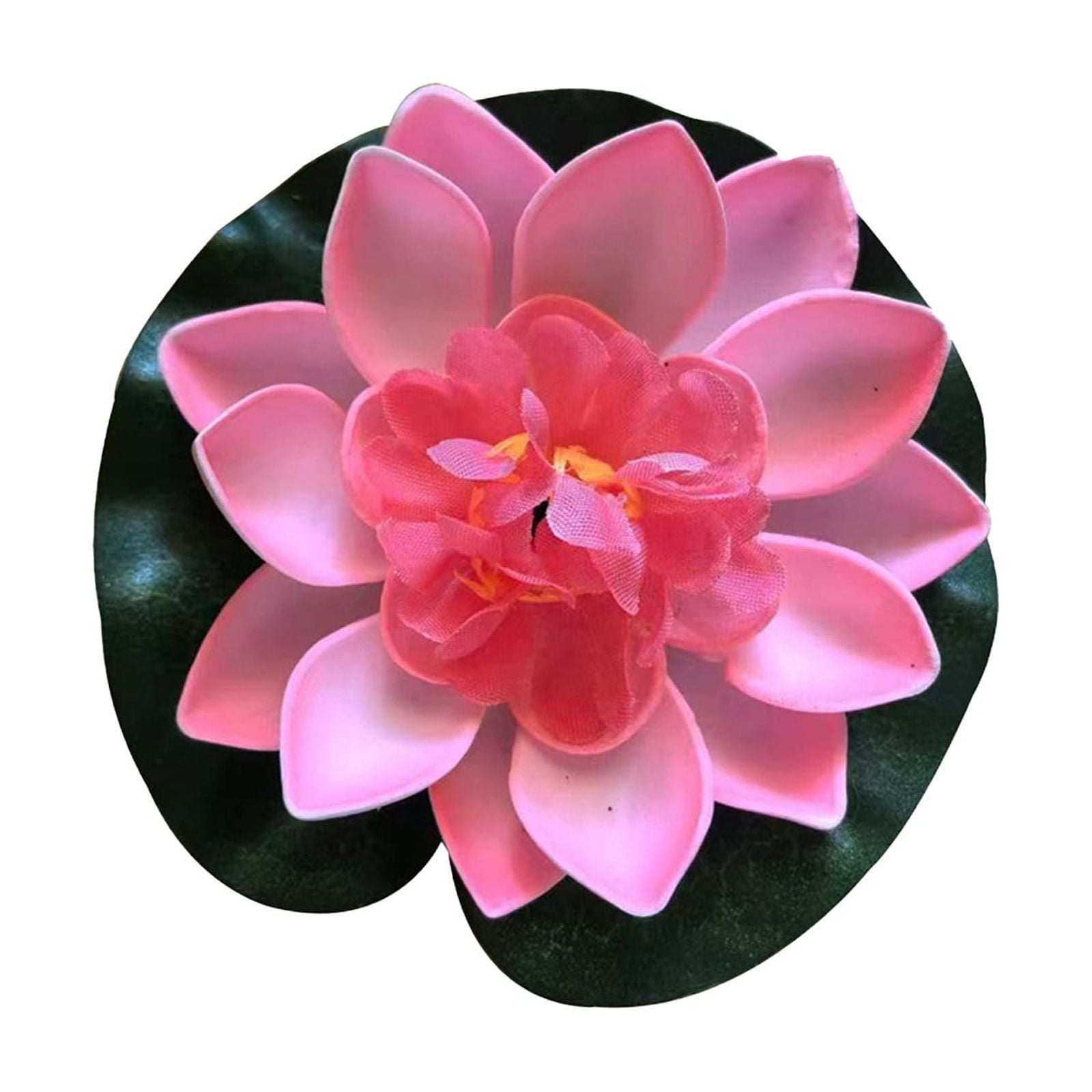Witspace Artificial Flowers Water Lilies For Pond Pool , Realistic Floating Foam Flowers With Lily Pads , 4" Beautiful Lifelike Water Lilies For - View #5