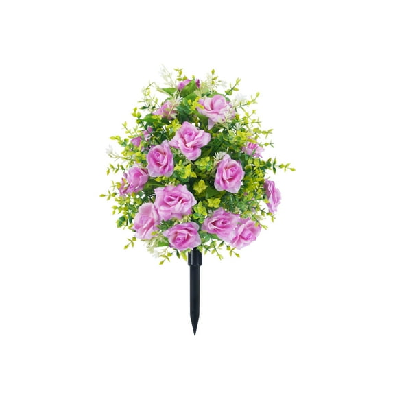 Twfbrm Artificial Outdoor Flowers Fake Plants for Spring Summer Decoration, Outdoor Artificial Flowers UV Resistant & Weatherproof, Realistic Fake Flowers for Garden, Patio, Balcony, Lawn Decor