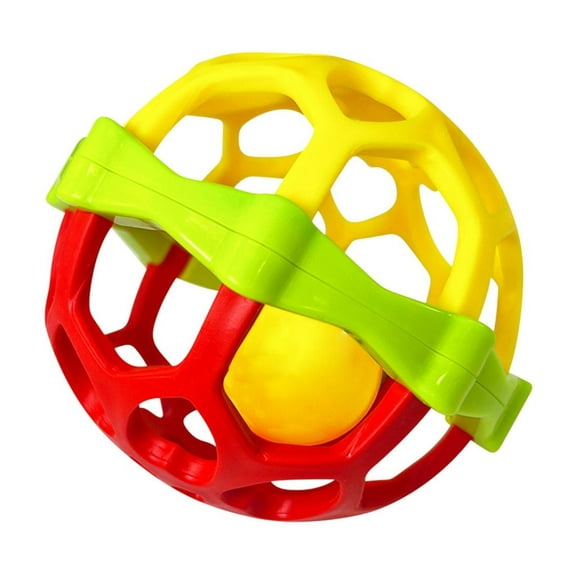 Twfbrm Baby Rattle Balls, Sensory Montessori Learning Toy, Food Grade Stretchy Silicone Teething Toys, BPA-Free Infant Chew Toys Easy Grasp Rattle Toys Interactive Toys for Babies 0-12 Months