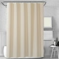 thumbnail image 1 of Twfbrm Beige Shower Curtain for Bathroom, 71"x71" Solid Color Fabric Shower Curtain with Grommets and Hooks, Water Repellent Quick-Drying Bath Curtain Machine Washable for Bathtub Hotel Spa, 1 of 8
