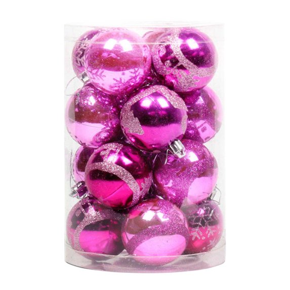Twfbrm Christmas Ball Ornaments,16 ct Xmas Tree Decorations,Shatterproof Christmas Ornaments Set Decorations Holiday Hanging Balls for Xmas Tree Balls(8cm/3.14")