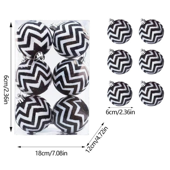 Twfbrm Christmas Ornaments Balls Sequin Christmas Decorations Xmas Tree Shatterproof Big Black Christmas Ball Ornaments with Hanging Loop for Wedding Holiday Party Indoor Outdoor Decor