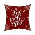 thumbnail image 1 of Twfbrm Christmas Pillow Covers 18x18 Inch Red White Christmas Tree Snowflakes Decor Throw Pillows Winter Xmas Holiday Outdoor Cushion Cases for Couch Bed Decorations, 1 of 5