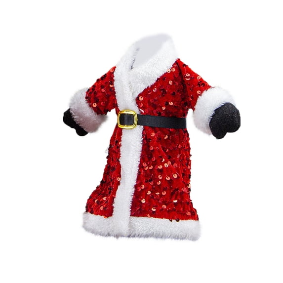 Twfbrm Christmas Plush Red Dress Wine Bottle Cover Decorations,Santa Claus Snowman Wine Bottle Bag For Christmas Party Decoration
