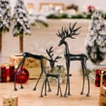thumbnail image 1 of Twfbrm Christmas Reindeer Figurines, Christmas Decorations, Modern Style Slender Reindeer Decorative Statues, Standing Deer Sculpture Woodland Animals Tabletop Ornaments for Holiday Mantle Cabinet, 1 of 7