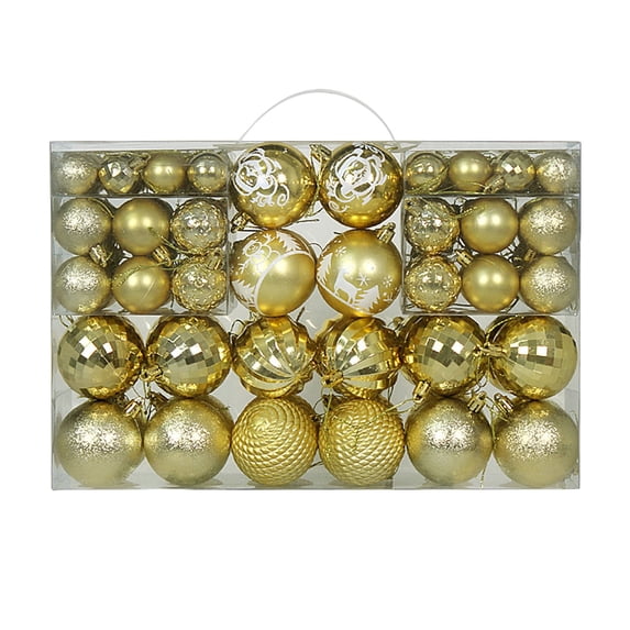 Twfbrm 100Pcs Christmas Balls Electroplated Plastic Christmas Decorations Shatterproof Home Holiday Party Christmas Decor Hanging Christmas Tree Ornaments