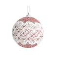 thumbnail image 1 of Twfbrm Christmas Tree Ornament Lace Foam Balls,8cm/3.14" Glitter Decorated Large Xmas Ball,Christmas Tree Ornaments Festival Xmas Party Decorations Christmas Gifts, 1 of 1