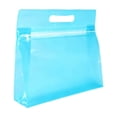 thumbnail image 1 of Twfbrm Clear PVC Travel Bags, Waterproof Leakproof Storage Bag with Zipper and Handle, Portable Reusable Makeup Cosmetic Bags for Travel, Swimsuit, Beach, Toiletries, 1 of 5
