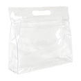 thumbnail image 1 of Twfbrm Clear PVC Travel Bags, Waterproof Leakproof Storage Bag with Zipper and Handle, Portable Reusable Makeup Cosmetic Bags for Travel, Swimsuit, Beach, Toiletries, 1 of 6