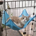 thumbnail image 1 of Twfbrm Cooling Cat Hammock for Cage, Breathable Mesh Pet Hammock Bed with Adjustable Straps and Hooks, Ventilated Hanging Cats Bed Washable Pet Pad for Large & Small Cats Puppy Ferret Rabbit Rat, 1 of 6