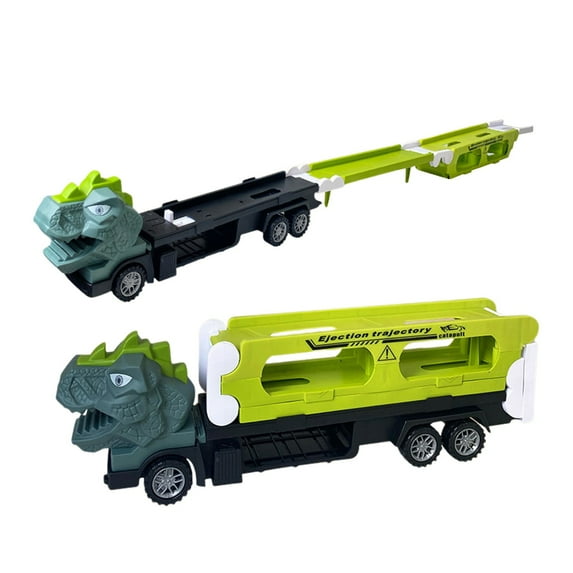 Twfbrm Dinosaur Trucks for Kids 3-5,Foldable Dinosaur Transport Truck with Racing Track,3PCS Dinosaur Truck Toy,Toddler Truck Toys Suitable for Boys Girls