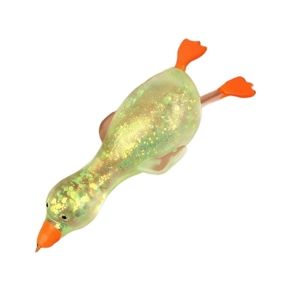 Twfbrm Ducks Stress Balls, Glitter Animals Squashy Toys with Slow Rising Effect, Soft and Stretchy Ducks Shaped Squeeze Ball Toys, Stress Relief Sensory Fidget Toys Decompression Toy for Adults