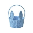 thumbnail image 1 of Twfbrm Easter Baskets for Kids, Small Rattan Woven Easter Bunny Basket with Handle, Portable Lightweight Easter Eggs Hunting Basket Rustic Farmhouse Decorative Flower Basket Spring Decor for Home, 1 of 9