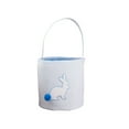 thumbnail image 1 of Twfbrm Easter Bunny Baskets, Classic Gingham Embroidered Rabbit Easter Egg Baskets with Fluffy Tails and Handle, Decorative Fabric Easter Egg Hunt Buckets Reusable Gifts Treat Tote Bags Party Favors, 1 of 6