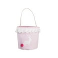 thumbnail image 1 of Twfbrm Easter Bunny Baskets, Classic Gingham Embroidered Rabbit Easter Egg Baskets with Ruffled Trim and Handle, Decorative Fabric Easter Egg Hunt Buckets Reusable Gifts Treat Tote Bags Party Favors, 1 of 6