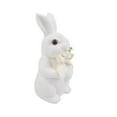 thumbnail image 1 of Twfbrm Easter Bunny Decorations, 13 Inch Flocked Standing Rabbit Figurines with Flower Bow tie, Small Decorative Rabbit Statues Faux Moss Animals Tabletop Ornaments Spring Decor for Home Office Shelf, 1 of 8