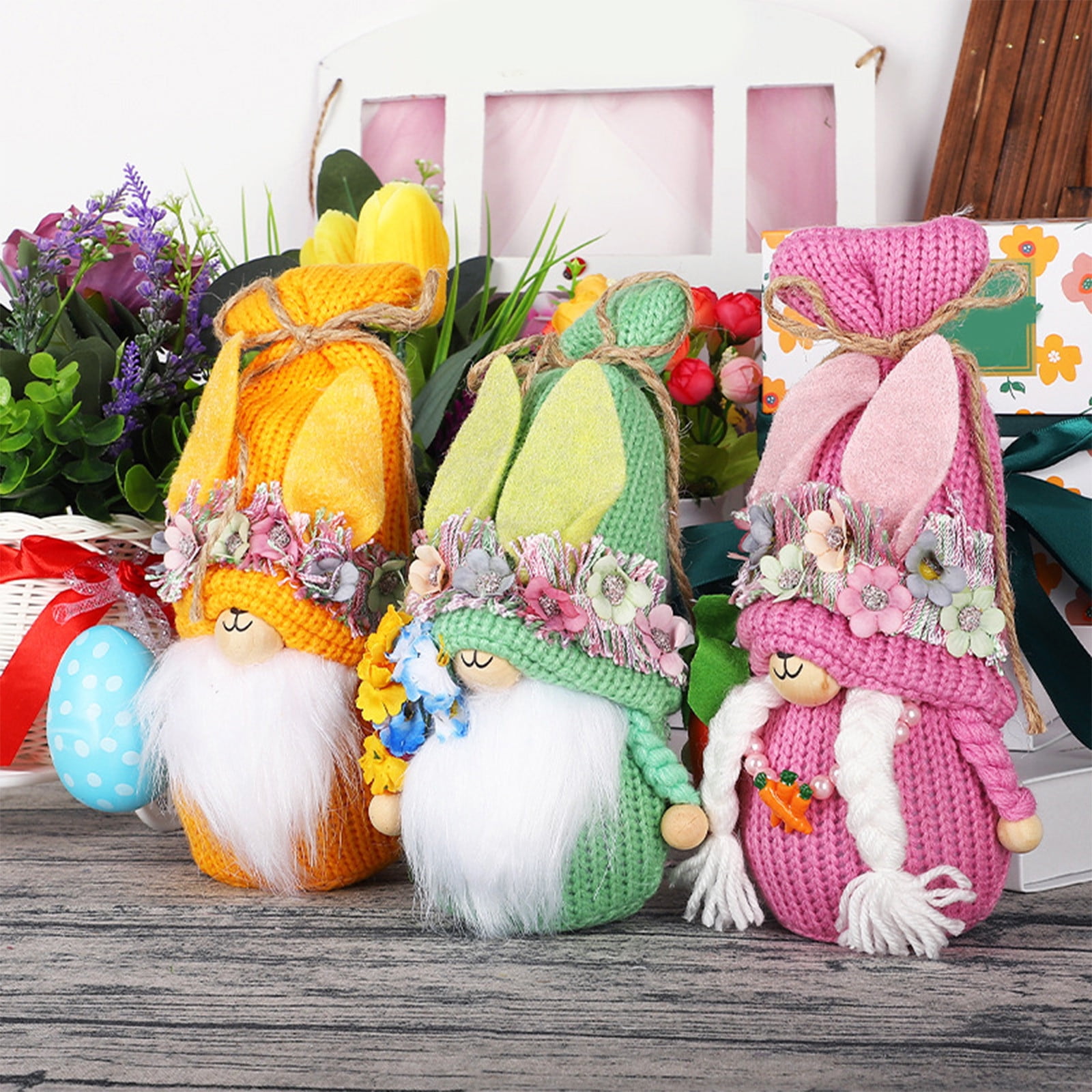 Twfbrm Easter Gnome Decorations, Easter Faceless Dwarf Doll, 9.5 ...