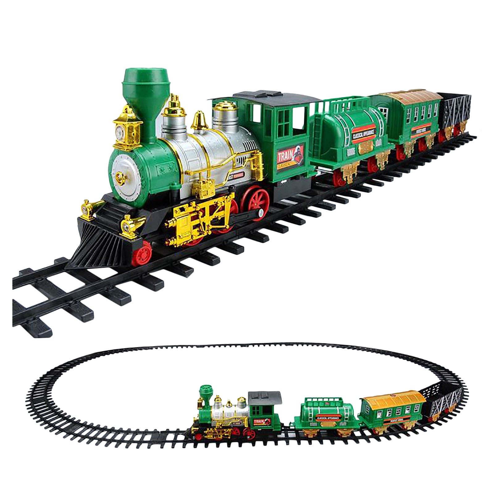 Twfbrm Electric Train Sets for Boys Toddlers Classical Train Toys ...