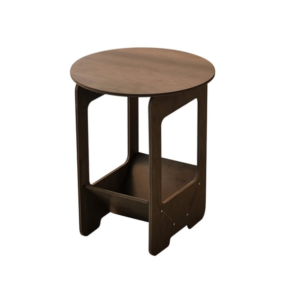 Twfbrm End Table, Small Bedside Table with Basket, Modern Nightstand, Storage Table Bedside Shelving Table for Living Room, Bedroom