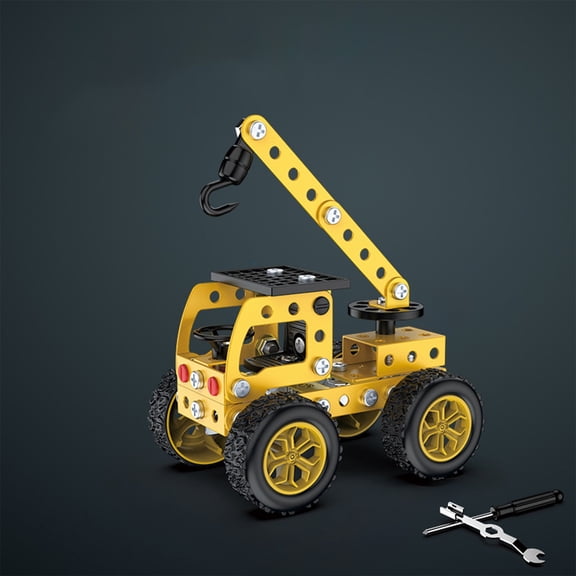 Twfbrm Excavator Toys, Metal Building Kids Toys Sets Projects Engineering Excavator Model Metal Building Kit for Back to School Parent-Child Interaction Construction Toys for Kids Boys on Clearance