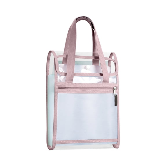Twfbrm Expanding File Organizer with Handle, 13 Pockets Large Capacity File Folder with Label, Waterproof Accordion File Tote Pouch with Snap Closure, Portable Document Storage Bag for Office, Pink