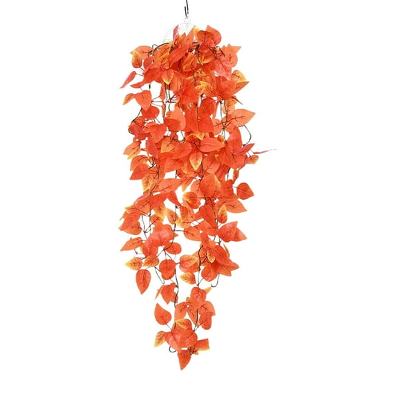 Twfbrm Fake Hanging Plants for Home Decor, 39" Artificial Ivy Vine with Scindapsus Leaves, UV Resistant Plastic Hanging Pothos Plants Greenery Garland for Wall Office Porch Wedding Party Outdoor