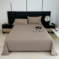 thumbnail image 1 of Twfbrm Flat Bed Sheet Queen Size, Ultra Soft Solid Color Double Burshed Microfiber Flat Sheets, Wrinkle Free & Breathable Hotel Quality Top Sheets Non-Fading Bedding Sheets for All Season, 1 of 6