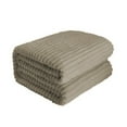 thumbnail image 1 of Twfbrm Fleece Throw Blanket for Couch, Faux Fur Solid Color 3D Ribbed Jacquard Throw Blanket, Soft and Lightweight Bed Blankets Small Fluffy Warm Nap Blanket Machine Washable for Sofa Bed Car Office, 1 of 6