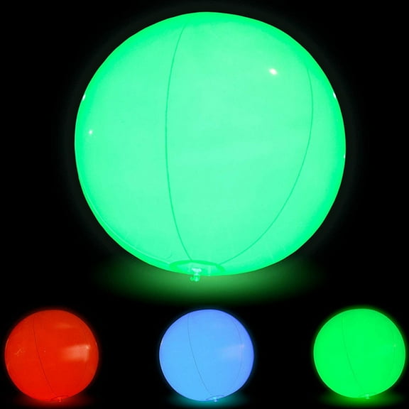 Twfbrm Floating Pool Lights - 12 inch Swimming Beach Ball with Remote - 4 Modes & 16 RGB Color Changing Lamp Dimmable - Waterproof Shower Floating Pool Light for Party Decor