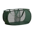 thumbnail image 1 of Twfbrm Foldable Laundry Baskets, Mesh Laundry Hamper with Reinforced Handle & Side Pocket, Large Capacity Laundry Bags with 2 Compartments, Dirty Clothes Hamper for Bathroom & Home Organization, 1 of 6