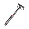 thumbnail image 1 of Twfbrm Garden Hand Rake Tool, Heavy Duty Stainless Steel 5 Tines Sand Rake with Ergonomic Handle, Rust Resistant Loosening Soil Tool Sturdy Gardening Tools for Planting, Weeding and Transplanting, 1 of 7