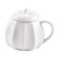 thumbnail image 1 of Twfbrm Halloween Ceramic Mug, Cute Pumpkin Shaped Ceramic Coffee Mug with Handle and Lid, Fall Decorative Pumpkin Mug, Creative Heat Resistant Ceramic Tea cup for Home, Office, Thanksgiving, 1 of 6