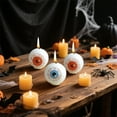 thumbnail image 1 of Twfbrm Halloween Eyeball Candles, Halloween Decorations Paraffin Wax Eyeball Shaped Scented Candles, Smokeless Tea Lights Candles Spooky Burning Candle Gothic Decorative Candles for Party Wedding, 1 of 7