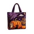 thumbnail image 1 of Twfbrm Halloween Fall Tote Bag for Women, Autumn Waterproof Shoulder Bag with Pumpkin and Maple Leaf Print Design, Autumn Decorative Lightweight Handbag for Shopping, Outdoors, Thanksgiving Decor, 1 of 6
