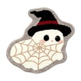 thumbnail image 1 of Twfbrm Halloween Ghost Shaped Bathroom Rugs, 18x28 Inch Water Absorbent Bath Mat with Non-Slip Backing, Decorative Entryway Carpet for Home, Bedroom, Halloween Decoration, 1 of 6