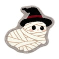 thumbnail image 1 of Twfbrm Halloween Ghost Shaped Bathroom Rugs, 18x28 Inch Water Absorbent Bath Mat with Non-Slip Backing, Decorative Entryway Carpet for Home, Bedroom, Halloween Decoration, 1 of 6